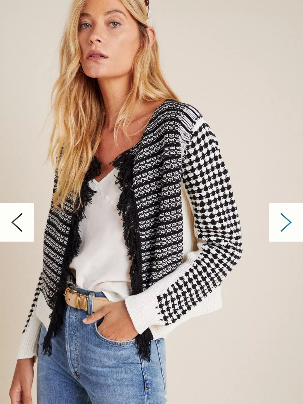Isabella Fringed Anthropologie Sweater Jacket